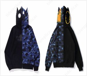 zip up hoodie mens designer hoodie swomens hoodys kamouflage glöd ren kläder bomullströjor lysande tryck överdimensionerade panelerade kläder a1