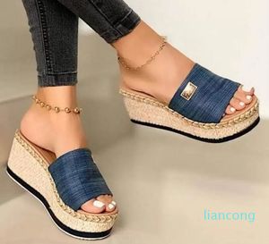2023 Summer Sandals Shoes Boots Fashion High-Heeled Wedge Heel Waterproof Outdoor Beach Casual Women's Zapatos Mujer1