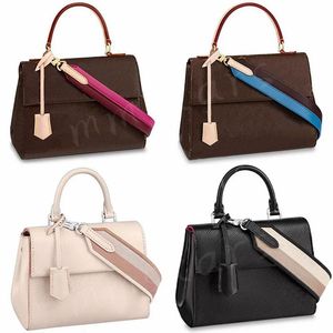 CLUNY BB SACO DE ombro BB revestido com tela de couro bolsa de couro hardware Hardware magnético Bolsa de fechamento Mulheres