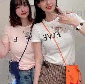 女性用Tシャツデザイナー2023新しいモバイルキャッスル共同ブランドの短袖Tシャツ漫画かわいいトップトップの女性1VL0