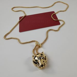 collana panthere per donna designer per uomo diamante smeraldo placcato oro 18K T0P riproduzioni ufficiali di qualità stile classico regalo di anniversario stile classico 018