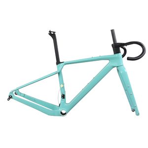 Toray t1000 Carbon Fiber Disc Gravel Bike Frame GR047 Custom Paint T47 Thread Available Size XS/S/M/L/XL