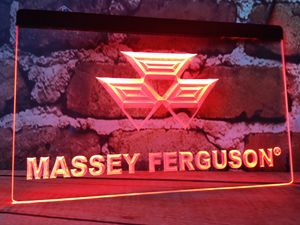 TR-17 Massey Ferguson 트랙터 맥주 바 펍 클럽 3D 표지판 Led Neon Light Sign Home Decor Crafts