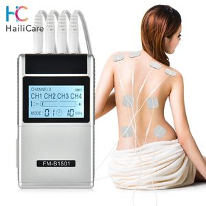 Foot Massager 15 Modes EMS Electric Muscle Stimulator TENS Physiotherapy Pulse Full Body Machine Pain Relief Health Care Device 230314