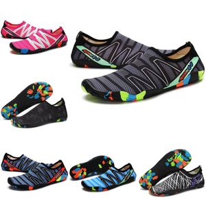 Wasserschuhe Damen Herren Schuhe rutschfest Grau Schwimmen Strand Tiefblau Tauchen Outdoor Barfuß Schnelltrocknend Größe EUR 36-45