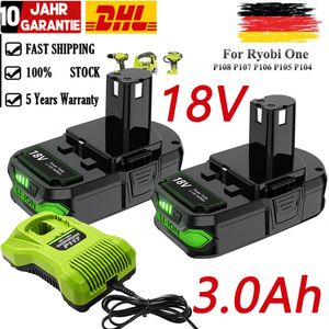 3ah para ryobi 18V Bateria de lítio da bateria de lítio para ryobi 18 volts Uma ferramenta sem fio RB18L25 P107 P108 P109 P102 P103