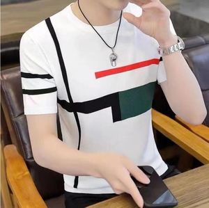 Men's T-Shirts Embroidery Knitted T Shirt O-Neck Homme Club Outfits British Style Pullover Thousand Bird Check mens desinger shirt