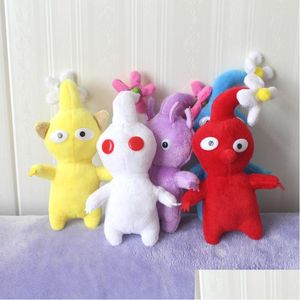 Фаршированные плюшевые животные новые O -Pikemin Toy Pikmin Olima Кукла Периферийная доставка подарки Toys Dize Dhmar