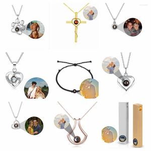 Pendant Necklaces Multi-style Personalized Customized Po Necklace Christmas Gift Jewelry Birthday Lover Friend Souvenir