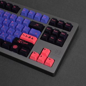 Teclados clone ninja grande conjunto de cereja perfil pbt keycap corante-sublingue personalidade de personalidade personalizada para teclado mecânico 61/64/68