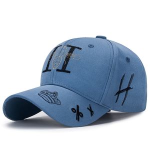 Nowe czapki baseballowe w stylu graffiti dla mężczyzn Kobiety na świeżym powietrzu Hap haft haftowany korona unisex hip hop hapback hat