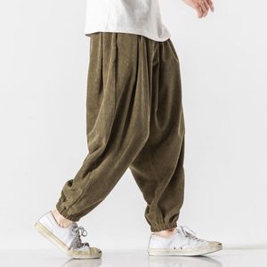 メンズパンツMrgoldenbowl Autumn Winter Men Pants Japanese Style Straight Harem Pants Korean Man Loose Ankle-Length Ounsers 230316