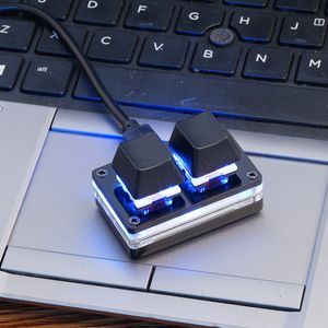 Black RGB USB Keypad 2-key Copy And Paste One-key Password Multiple Key Combinations Custom Shortcut Keys OSU Gaming Keyboard