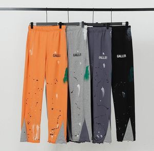 Fashion Designer Mens Pants Galleries Sweatpants Dept Speckled Letter Print Men's Women's Couple Loose Versatile Casual Pants Straight Graffiti Pants