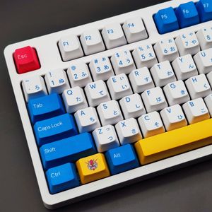 Japan Anime 117 Keys OEM Profile PBT Keycap Japanese English Custom Personality Keycaps For Mechanical Keyboard 61/64/68/75/84