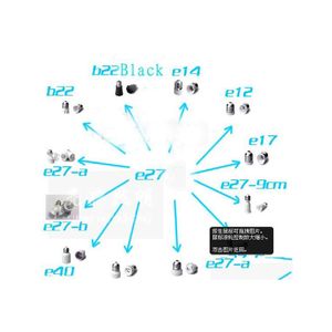 Lampenhalter Basen für LED BB Licht E27 bis E12 B22 E14 Gu10 Mr16 Adapter Konverter Halter Beleuchtung Zubehör Drop Lieferung Lichter Dhaky