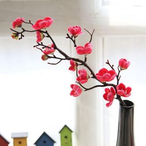 Dekorative Blumen, 10 Stück, 60 cm, Pflaumenblüte, künstliche Kirsche, Heimtisch, Schlafzimmer, Wohnzimmer, Hochzeitsdekoration, gefälschter Sakura-Baum