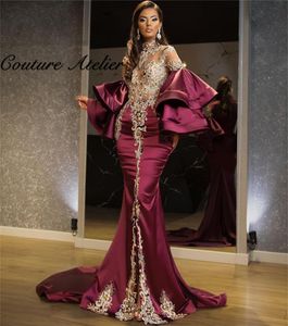 Party Dresses Bourgogne Evening Long Luxury 2023 Middle East Birthday Dress Mermaid Formell klänning Bröllopsmiddagsklänningar Vestidos de