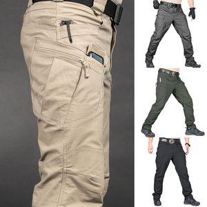 Spodnie męskie spodnie taktyczne mężczyźni swobodne spodnie ładunków armia styl wojskowy wodoodporne spodnie treningowe męskie spodnie robocze spodnie 230316