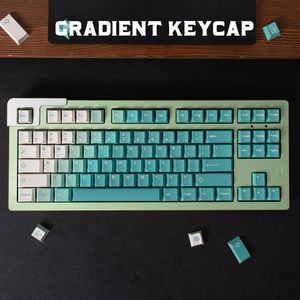 GMK Klon Gradyan PBT KEYAPAPLAR Kiraz Boya Alt Anahtar Kapağı MX Switch Oyun Mekanik Klavye için Kişiselleştirilmiş Büyük Set FL750 NJ80