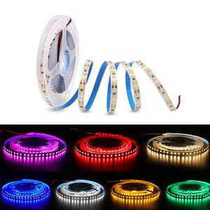 Tiras de LEDs DC 12V Luzes de tira LED coloridas Smd 2835 5m impermeabilizada 2pin quente branco azul amarelo 1m 2m 3m 4m 60LED/m faixa flexível IP20 P230315