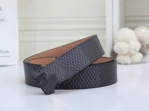 Designer Belt Great Luxury Leather Fashion Belts Womens Belt Black Smooth Buckle Waistband