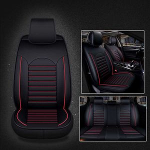 New New 2024 Leather Car Seat Cover Cushion Protector Van Auto Front Rear Pad Full Tightly Surround With Backrest Fit Most Car Interior Cover