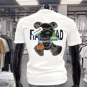 Men's T-Shirts Short-sleeved Tops For Men Printed Bear Round-neck Tees Ig Fashion Brand Summer New Slim Young Homme Wear Clothing Plus Size M-7XL