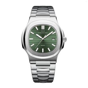 Wristwatches DIDUN Watch Mens Top Stainless Steel Japan Quartz Chronograph Male Clock Shockproof Waterproof Wristwatch