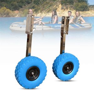 All Terrain Wheels Parts Est Stainless Steel Boat Transom Launching Wheel For Inflatable Kayak Dinghy Yacht Raft Trolley AccessoriesATV ATV