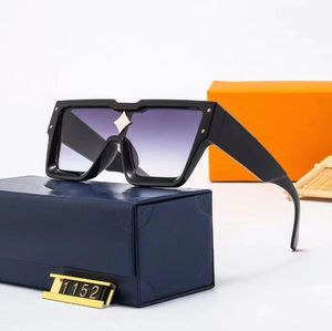 Óculos de sol quadrados de luxo Óculos de sol para mulheres retange Big Full Frame Letter Design para homem Mulheres 10 Opção de qualidade superior