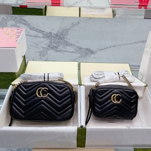 Мода Marmont Women Luxurys Designers Bags 446744 настоящие кожаные сумочки цепь косметическая мессенджерная сумка для плеча сумки для того