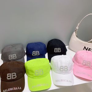 Bonbonfarbene Designer-Kugelkappe für Damen, Paar, Urlaub, Reisen, Kristall-Buchstaben-Stickerei, 7 Farben, Casquette