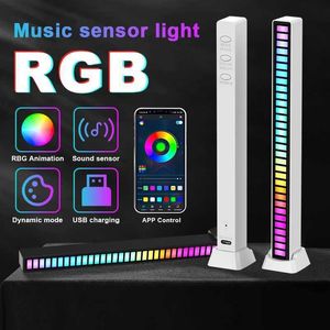 LED Strips RGB Rhythm Light 32/16 Bit Music Atmosphere LED Strip Colorful Voice-Activated Lights Rechargeable P230315