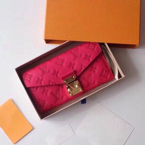 Moda wytłaczona długie portfel luksusowy projektant damski męskie męskie portfele torba na nadgarstki klęcznik paszport uchwyt uchwyt na karta Kluczowa torebka torebka kieszonkowa