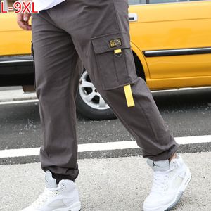 Męskie spodnie Joggers Pants rozciągnij luźne hip hop harem cargo plus size 7xl 8xl 9xl Lato jesień nastolatków Zimowe polaru studenci Spodnie 230316