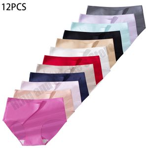 Женские трусики 12pcs LCE шелк бесшовного нижнего белья.