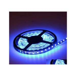 Paski LED Wodoodporne 5050 chłodne białe ciepły czerwony niebieski pojedynczy kolor 5m 150leds SMD Elastyczne światła paski IP65 25m 25 metrów Living Dhkib