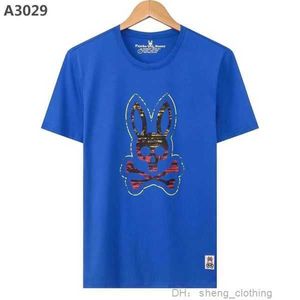 T-shirt de grife de grife de grife de designer Psycho Bunny Fashion Casual Costume de luta