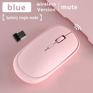 Mobil trådlös mus tyst bärbar företag hemmakontor w1 batteri mute musmöss för bärbar tablett iPad PC -dator