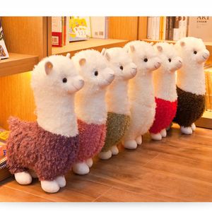 25 cm novo brinquedo de pelúcia alpaca 6 cores boneca de animais fofos algodão macia boneca recheada Decoração de escritório de escritório infantil Garota aniversário presente de Natal LA562