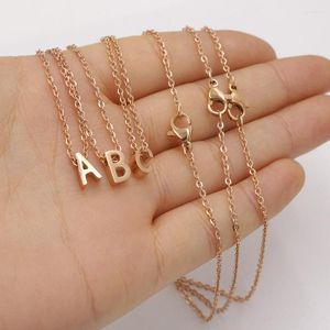 Pendanthalsband 26 Alfabetet A-Z Inledande bokstavsnamn Halsband Rostfritt stålkedja smycken Fashion Love Gift