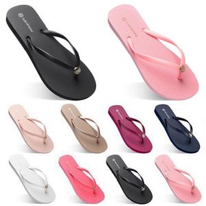 2023 Kapcie mody buty plażowe Flip Flops Women Green żółte złoto pomarańczowe granatowe bulą biały różowy brązowy czerwony letni sport Rozmiar 35-38