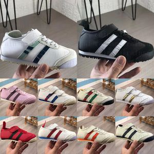 Kids Sneaker Buty tygrys skórzane koronkowe chłopcy dziewczęta swobodny japoński sposób metalowy złoto swobodne miękkie letnie buty dla dzieci rozmiar 22-35 U M1A1#