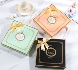 Present Wrap 25 Grid Square Chocolate Box Wedding Birthday Valentine's Day Presents Wrapping Paper Box Bag Crown Candy Packaging Boxes 230316