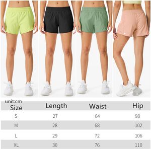 LL-DK14 Pantaloni corti da donna per yoga Pantaloni sportivi da corsa Pantaloncini da palestra Donna Casual Abbigliamento sportivo per adulti Ragazze Allenatore Abbigliamento fitness Prevenire il guardaroba Traspirante