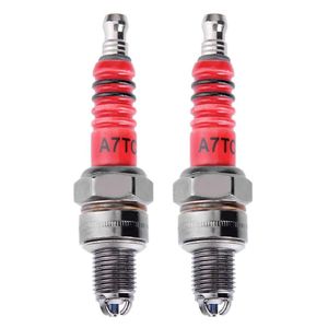 Other Motorcycle Parts Racing Spark Plug 3 Electrode A7TC for 50cc 70cc 110cc 125cc 150cc Atv Scooter Dirt Bike Go Kart Triple Electrode