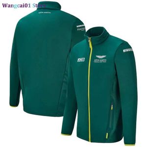 Capispalla da uomo taglie forti Cappotti Sito ufficiale F1 nuova tuta da corsa 2021 Aston Martin giacca uniforme della squadra primavera e autunno giacca lunga sportiva da uomo 0316H23