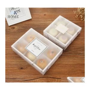 Gift Wrap Wholesale Food Grade Bakery Cookie Marble Packaging Boxes For Pies Muffins And Pastries With Window Just Bow No Label Gg01 Dhepx