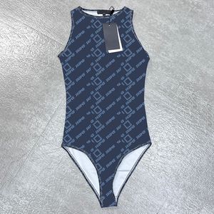 Ärmlös bodysuit badkläder kvinnor simning kostym designer baddräkt baddräkt bokstäver tryck kvinnor bikini badkläder